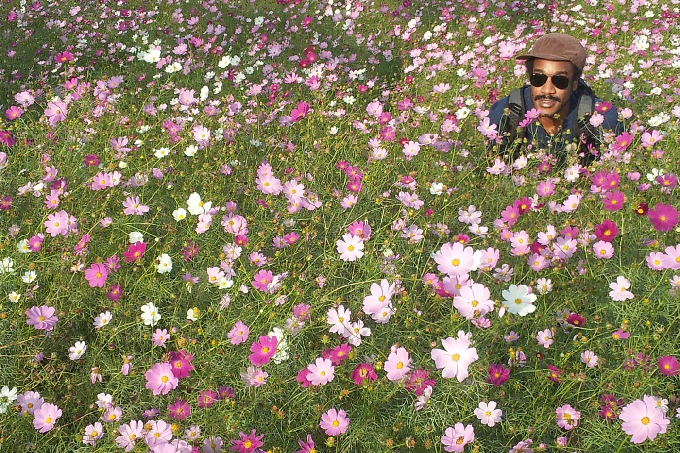 Kevin in flowers